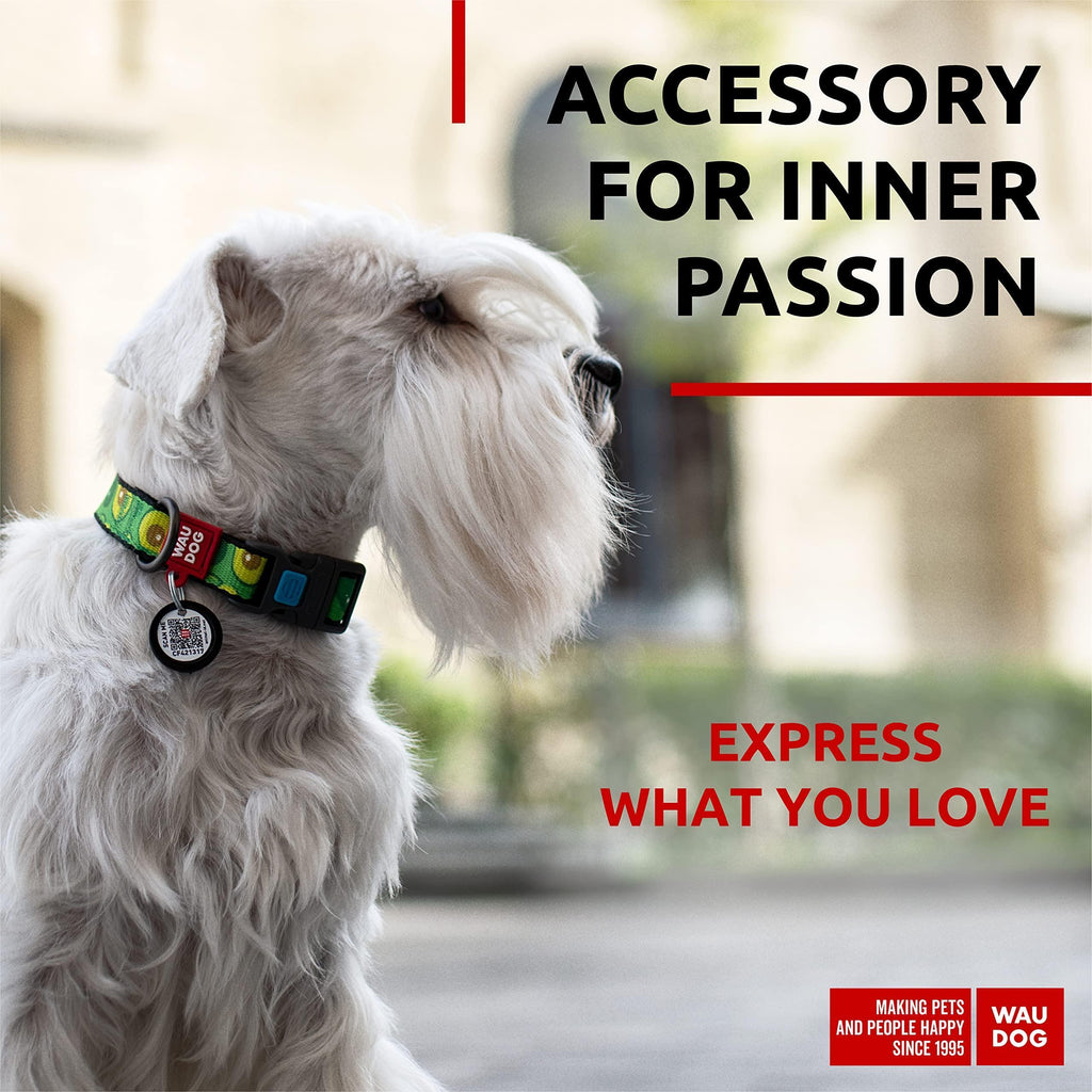 Nylon Dog Collar Adjustable Dog Collar for Large Dogs Small & Medium Dogs Breakaway Puppy Collars for Large Breed Dogs Boy & Girl Dog Collars with Durable Plastic Buckle and QR Dog Tag