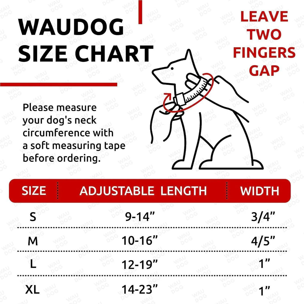 Waterproof Dog Collar 17-28 Inch Neck X 1 3/5 Inch Wide Plastic Buckle Adjustable Dog Collar for Large Dogs Small and Medium Dogs Breakaway Dog Collar Waterproof with Plastic Buckle and QR Dog Tag Boy & Girl Dog Collars (Red)