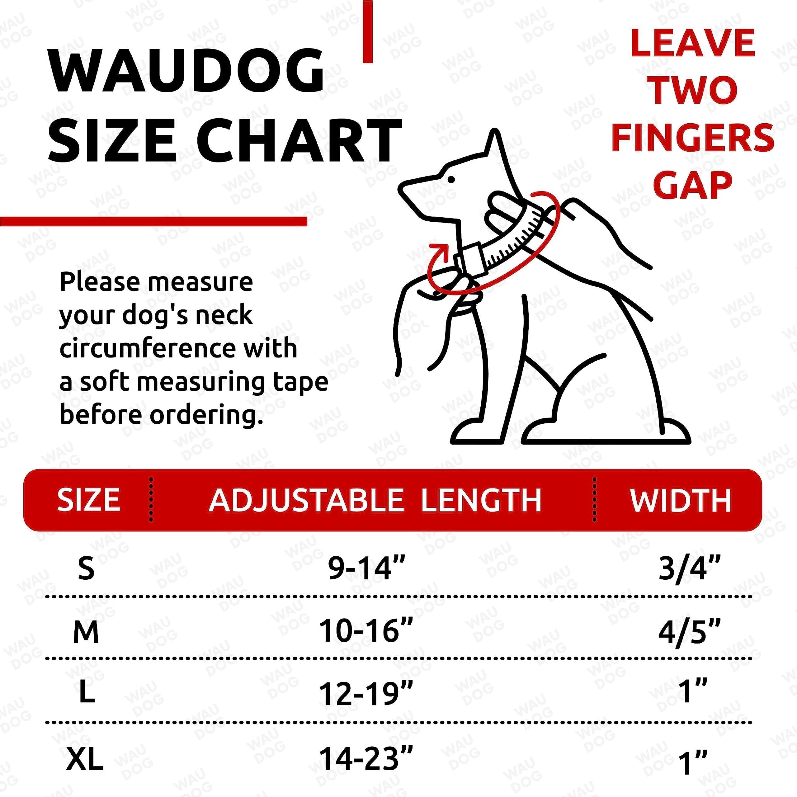 Waterproof Dog Collar 12-19 Inch Neck X 1 Inch Wide Plastic Buckle Adjustable Dog Collar for Large Dogs Small and Medium Dogs Breakaway Dog Collar Waterproof with Plastic Buckle and QR Dog Tag Boy & Girl Dog Collars (Blue)